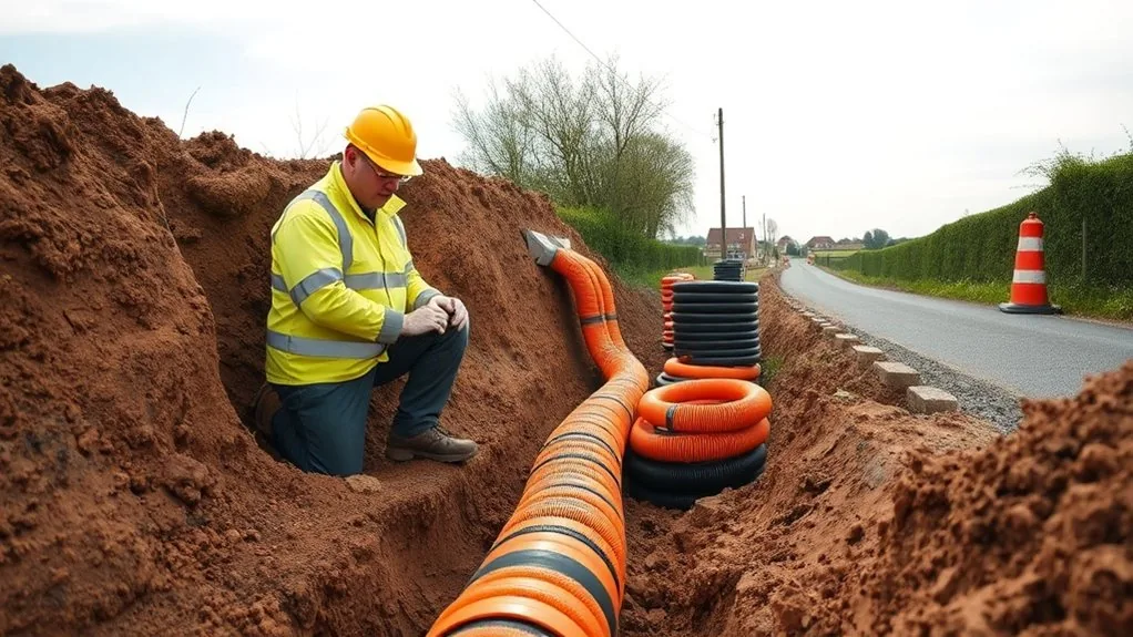Electric Ducting Installation in Cobham | Power Supply Cable Ducting