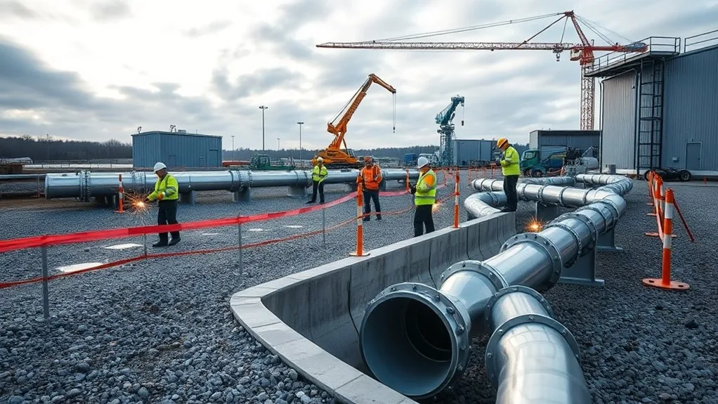 Gas & Oil Pipe Ducting & Installation in Cobham