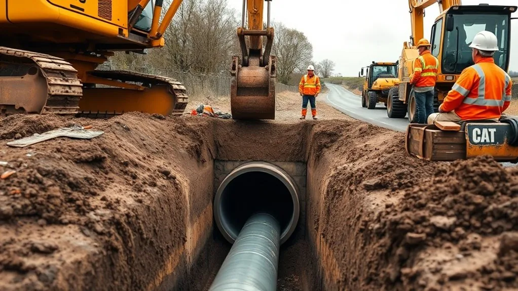 Pipe Ramming in Cobham | Driving Pipes Under Roads, Walls & Buildings